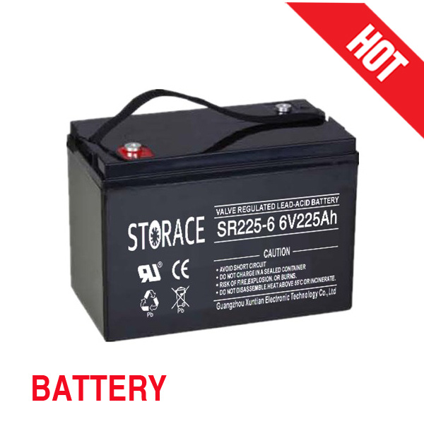 VRLA Batterys 6V 225ah, Dry Charged and Rechargeable