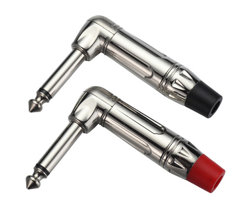 Angle Microphone Connector 1/4