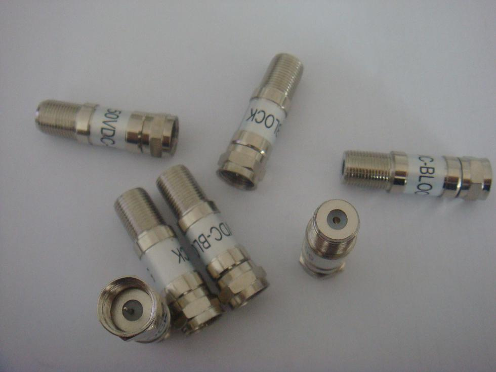 5-2400MHz DC Block/ DC Terminal Block Male to Female F Connector