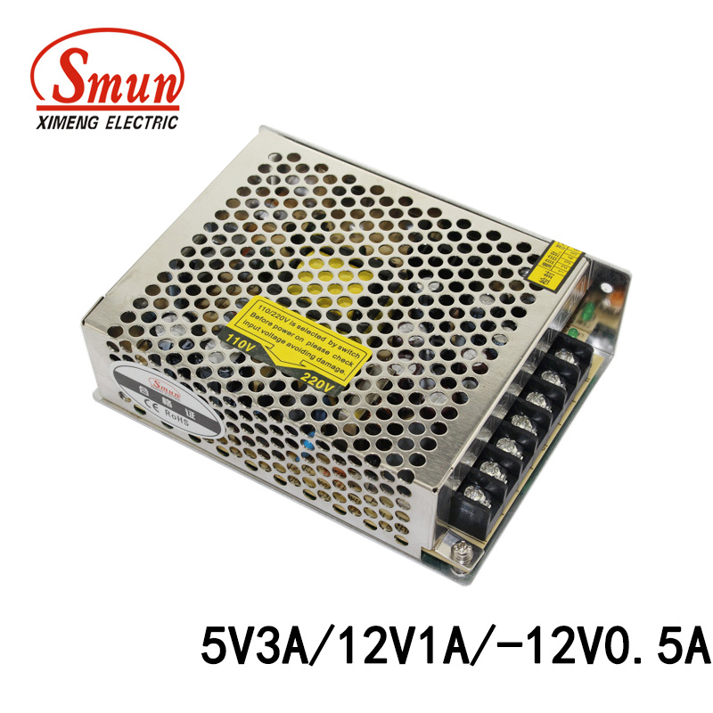 Smun T-30b 30W 5V12V-12V Triple Output Switching Power Supply SMPS