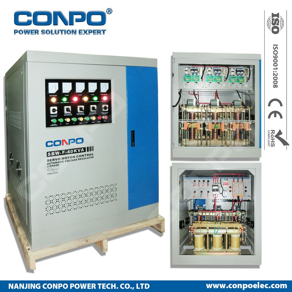 SBW-F-40kVA 3phase Split-Phase, Industrial-Grade Compensated Voltage Stabilizer/Regulator