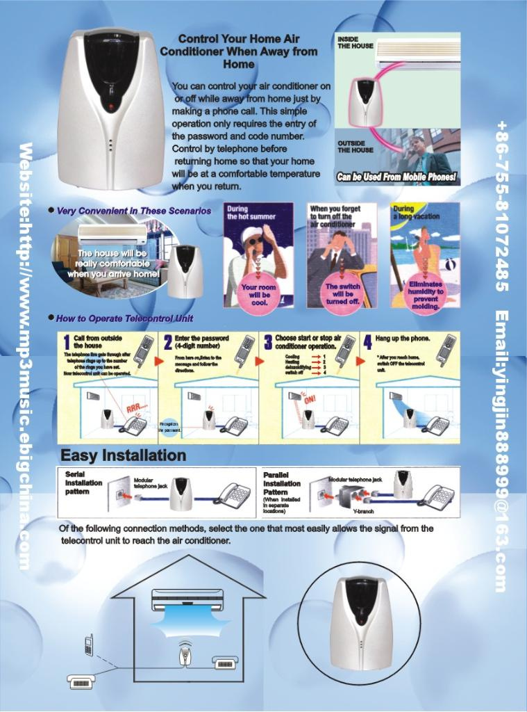 Telephone Remote Controller for Air Conditioner Yx-Tr--001