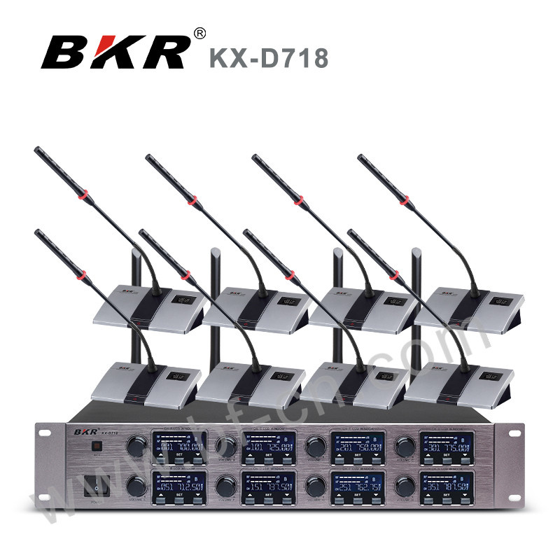 Eight Channel Digital Wireless Meeting Microphone Kx-D718