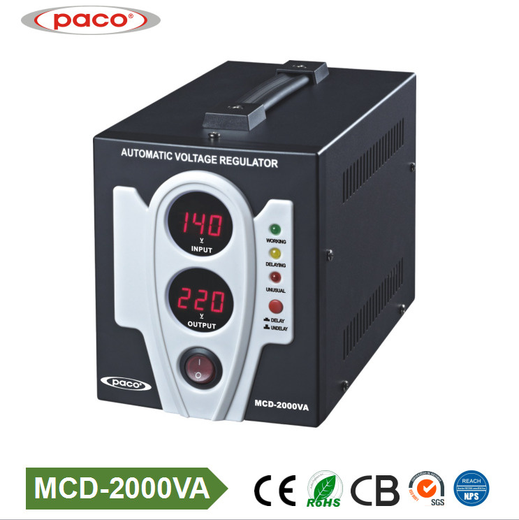 High Quality 2000va Single Phase AC Automatic Voltage Regulator