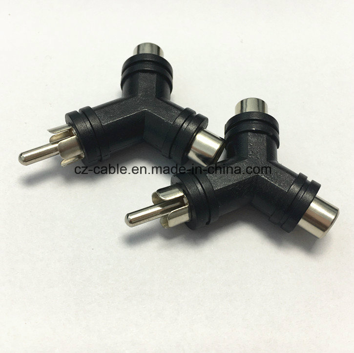 RCA Male to 2RCA Jacks, AV/TV/Audio Adapter