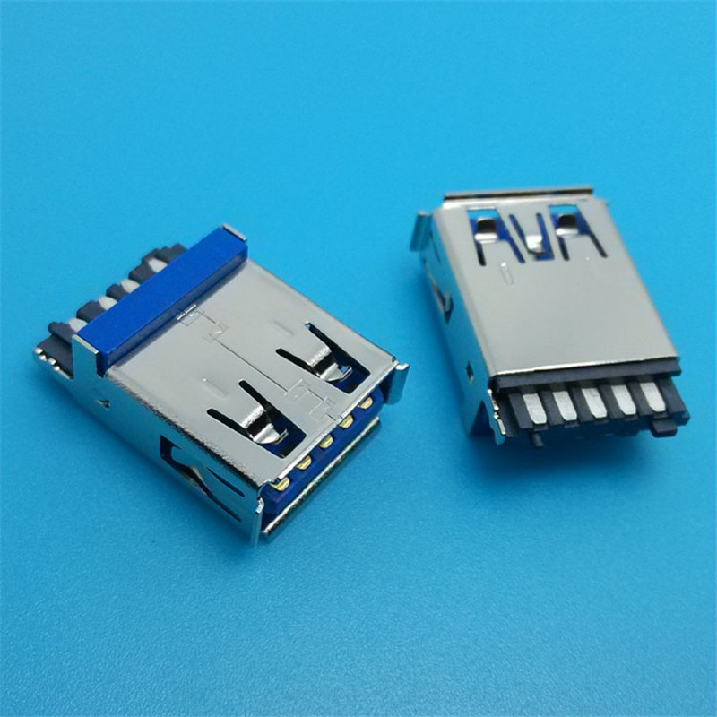 High Speed Straight Soldering Mainboard USB 3.0 Connector