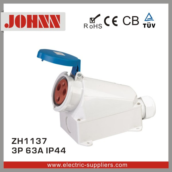 IP44 3p 63A Surface Mounted Industral Socket