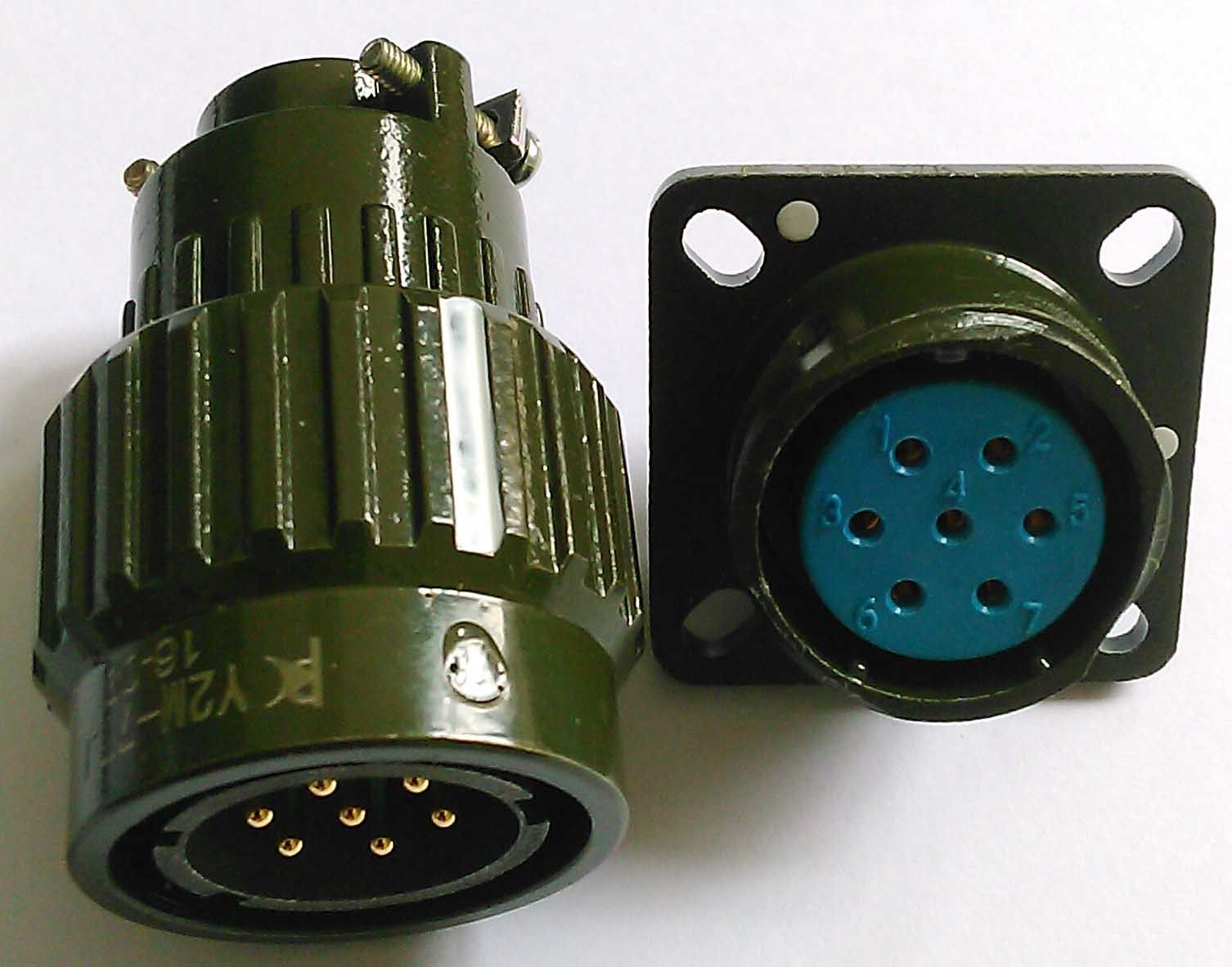 Y2m-7 Pins Circular Bayonet Coupling Connector