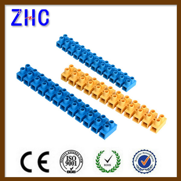H Type Electric Plastic Screw DIN Rail Terminal Block Connector