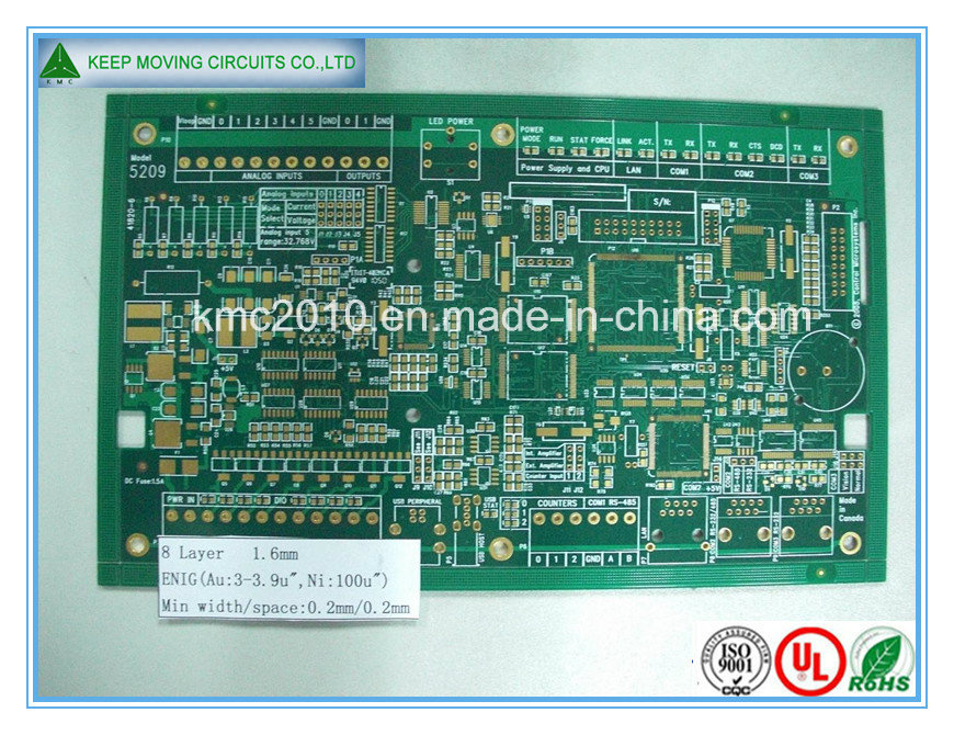 Multilayer 8-Layer PCB 1.6mm Enig Board