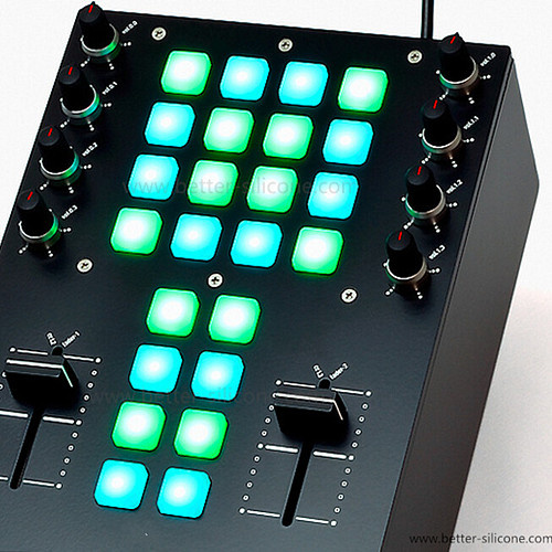 Elastic Elastomer Rubber Backlight Keypad