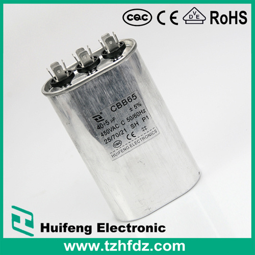 Cbb65 AC Metallized Air Conditioner Capacitor