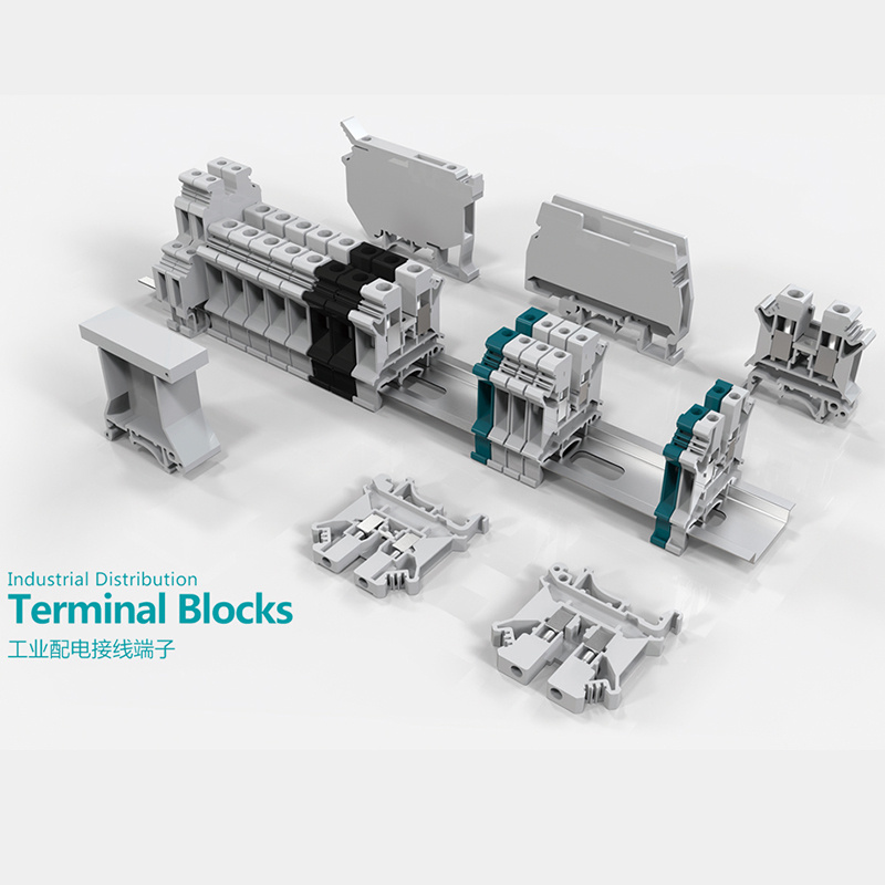 Screw DIN Rail Terminal Blocks UK Wire Connector UL TUV Approved