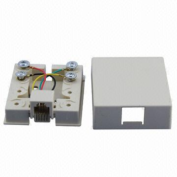 RJ45 Socket with Internet Port Telephone Port (ST-6P4C-TBB4)