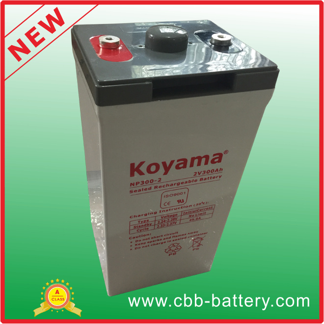 2V 300ah AGM Stationary Battery for Telecom, Solar System