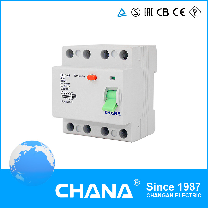 Ce Approval Residual Current Circuit Breaker for Solar System