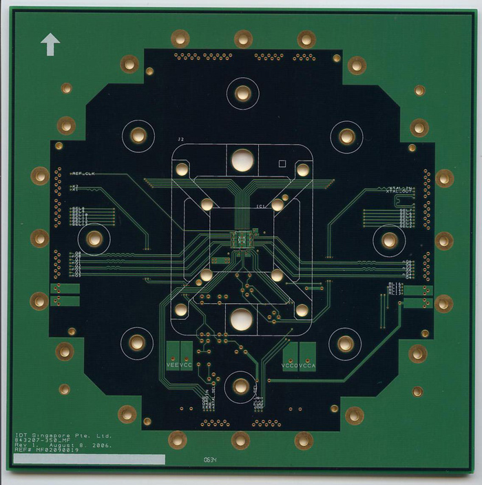 Professional 2.5mm Rigid Polyimide PCB 4 Layer Impedance Controlled Board