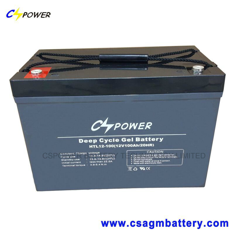 Long Life Deep Cycle Gel Battery 12V100ah for UPS System