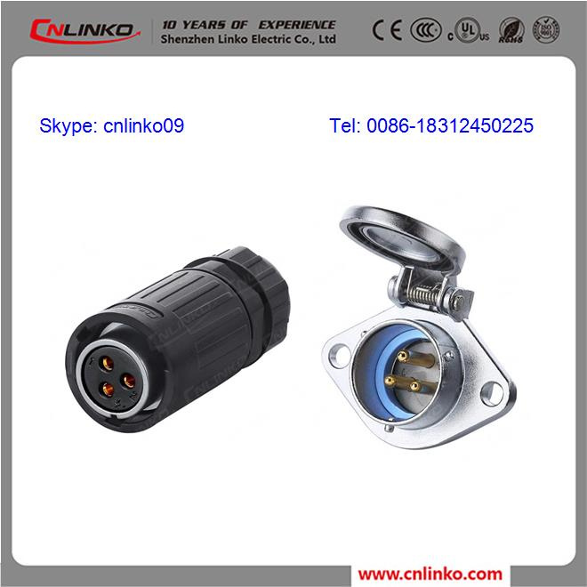 Waterproof 3 Pin Wire Connector / Connector Cable for Street Lighting