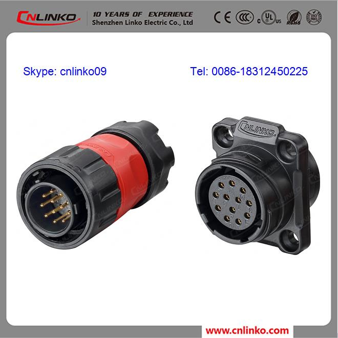 IP67 Waterproof Plastic Connector/12pin Signal Connector