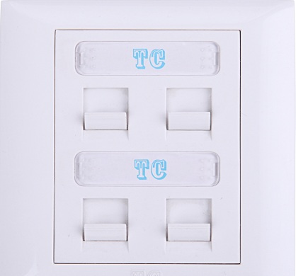 High Quality 4-Digit Flat Faceplate