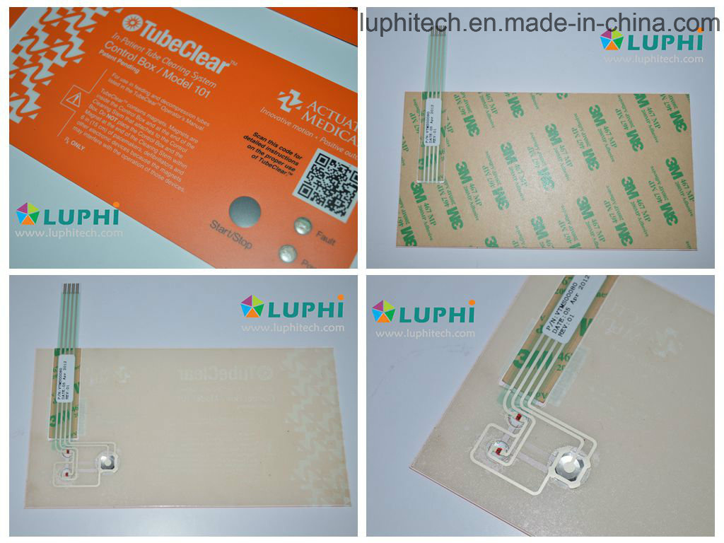 Silk Screen Printing Membrane Keypad Switch with LED
