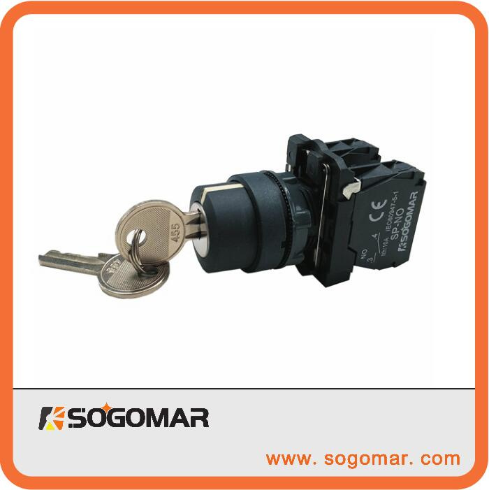 Xb5 Cabinet Panel Push Button Switch with Key Sp-5AG33