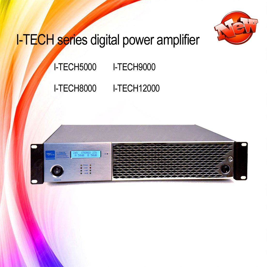 I-Tech 12000HD 2u Space Digital Professional Power Amplifier