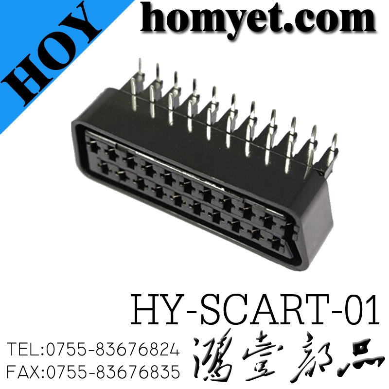 21pin Scart Connector Socket