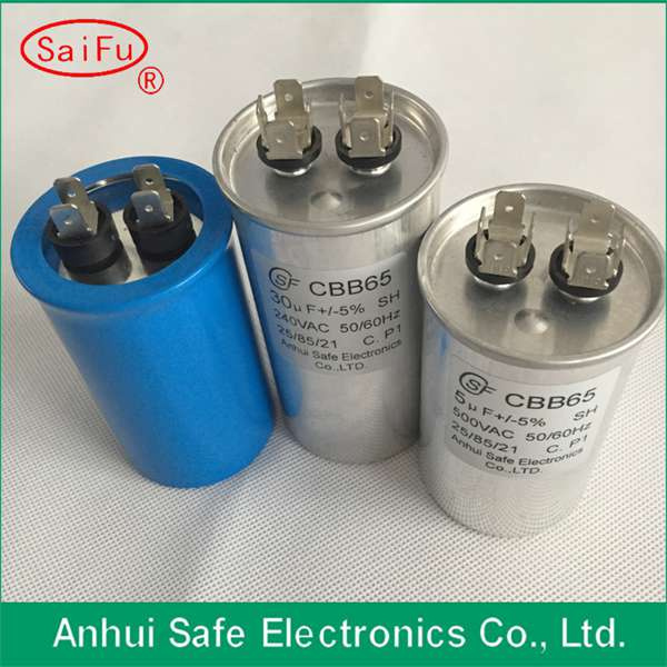 China High Quality Cbb65 500VAC 20UF AC Motor Capacitor