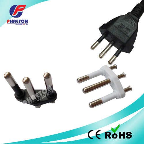 3pin Power Plug Insert for Brazil Power Cable