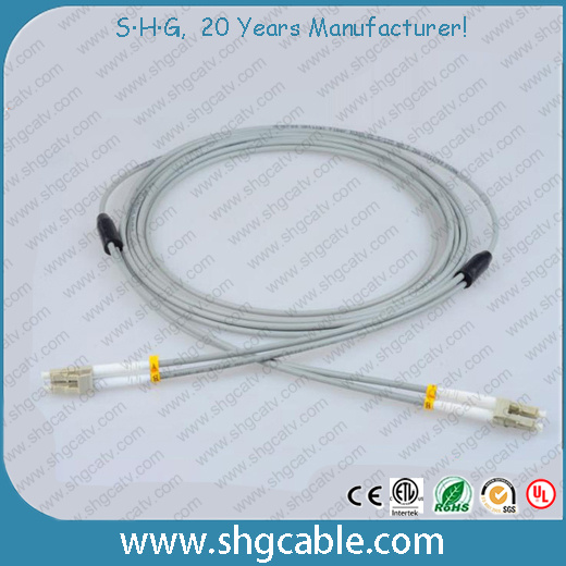 LC-LC Multimode Duplex Armored Fiber Optic Cable Patch Cord