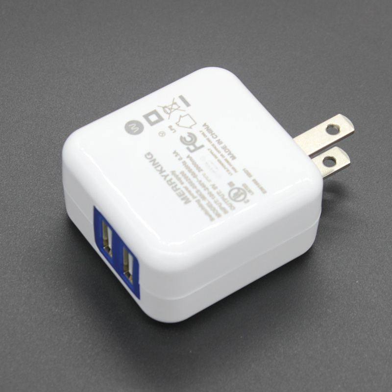 2 Outlet USB Wall Charger, Power Adapter