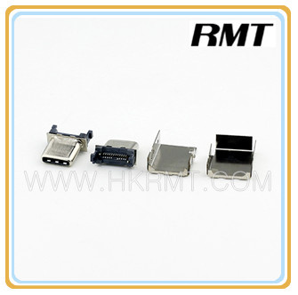 Male 3.1 USB Type C Connector for Smartphone