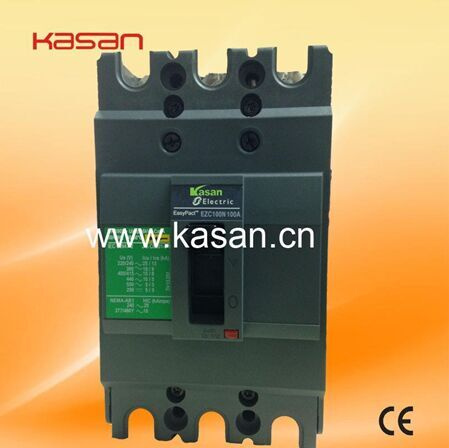 1p, 2p, 3p Ezc MCCB Moulded Case Circuit Breaker