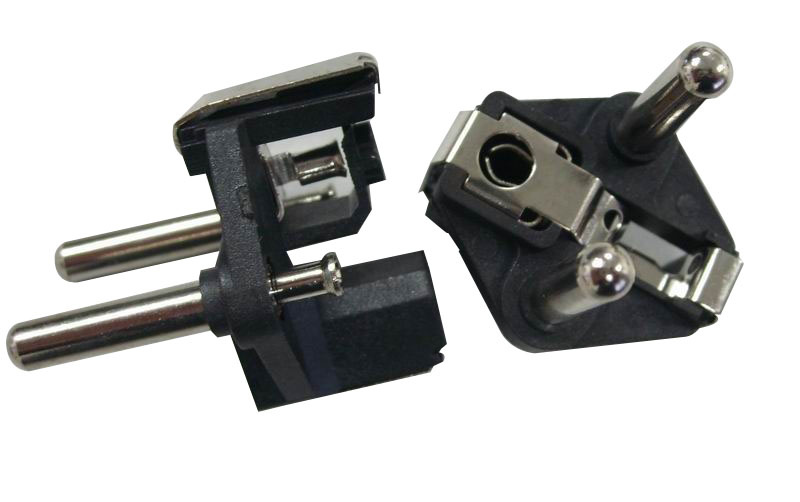 French Plug Insert with Double Earth Conductors