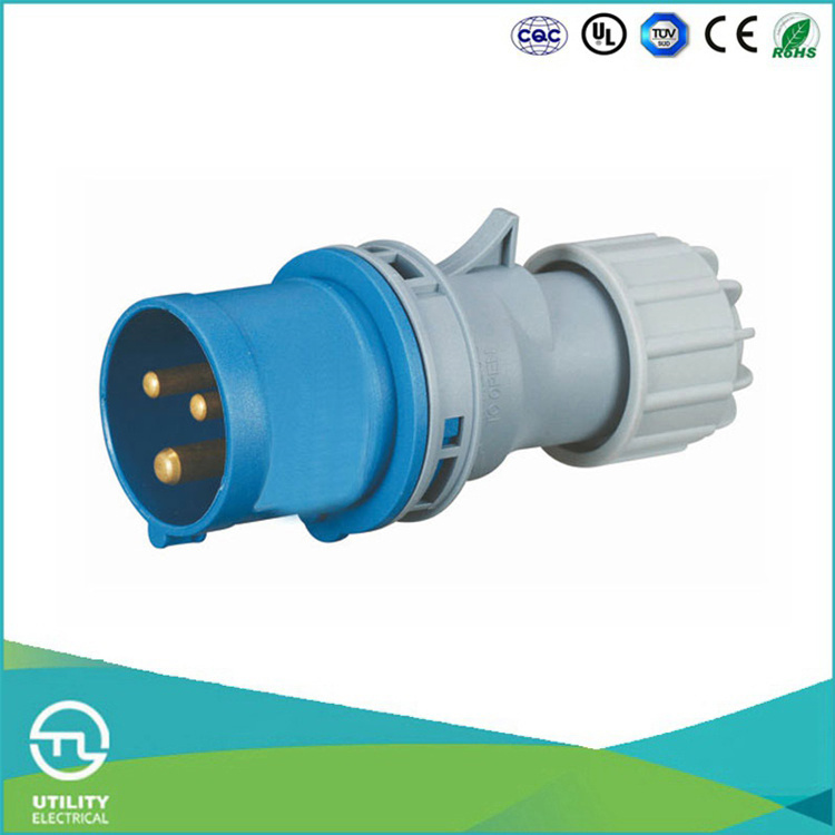 Utl Uz-248 Industrial Plug IP44 16A 230V Female Socket Connector