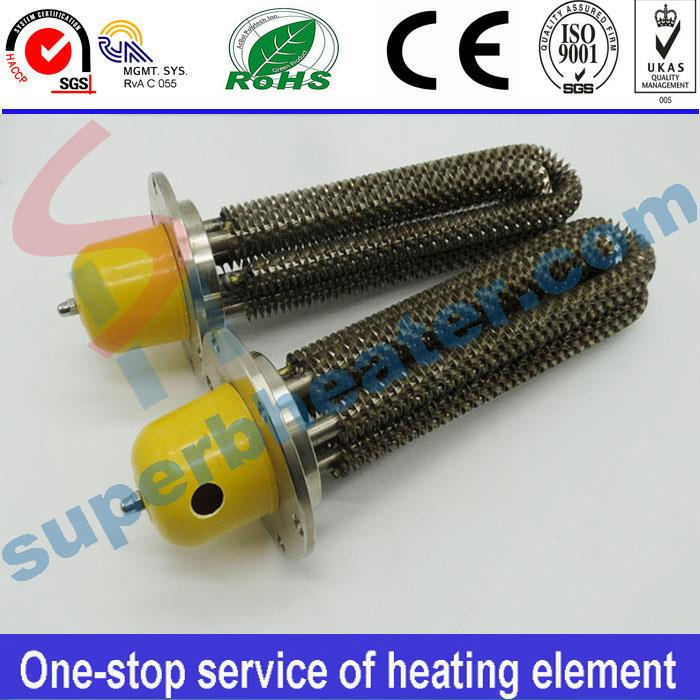 Non-Standard Customized Finned Flange Tubular Heater Heating Element