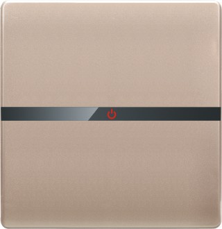 British Standard Golden One Gang Wall Switch Flat