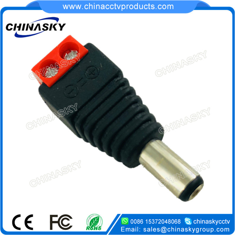 CCTV DC Power Connector with Red Screw Terminal (PC102RD)