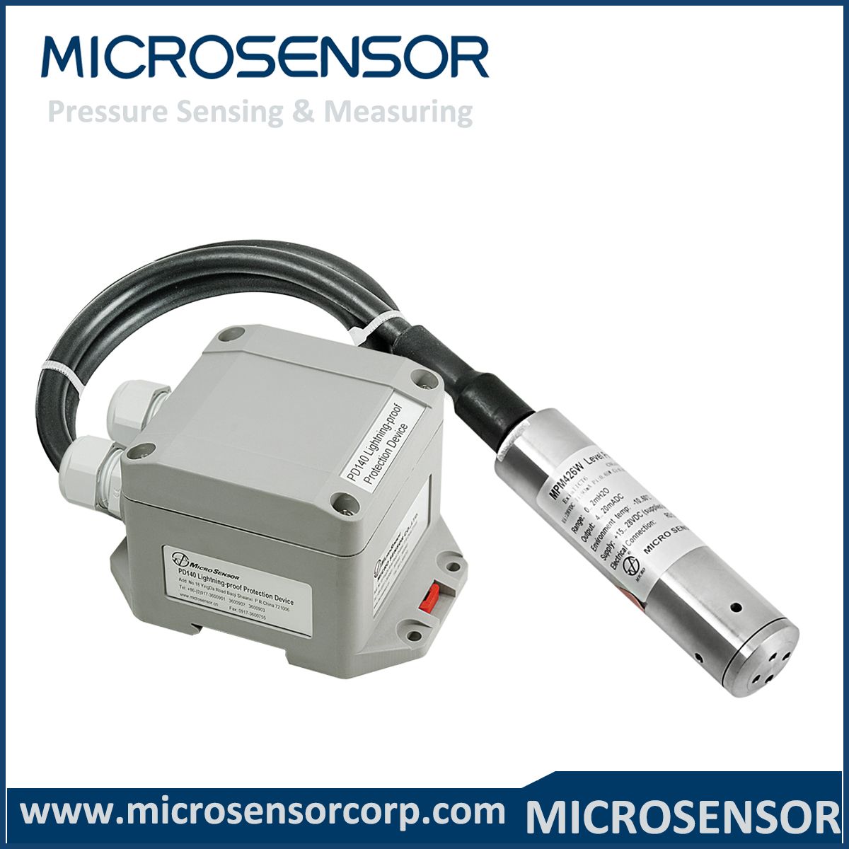 2 Wire Submersible Level Transmitter with IP68 (MPM426W)