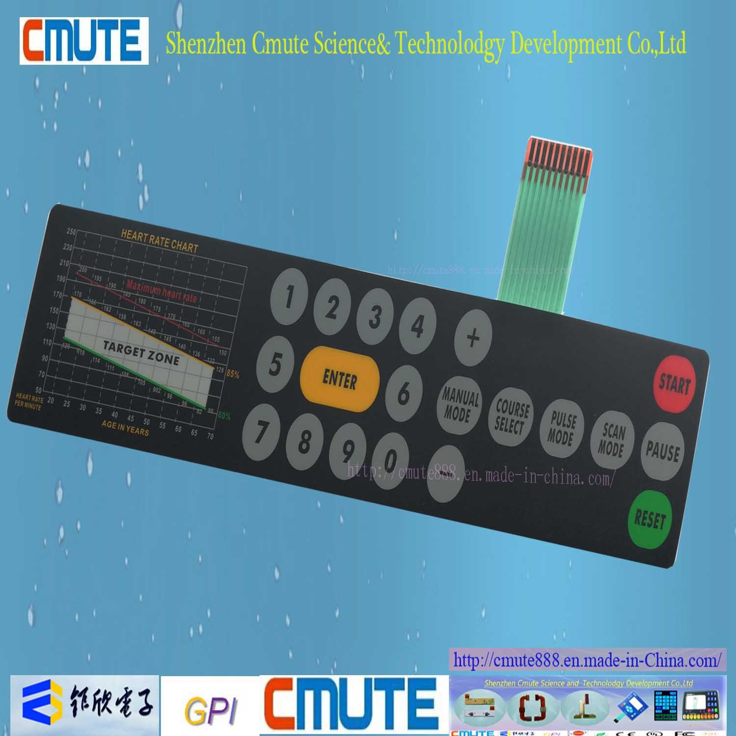 Thrapy Use Medical Equipment Membrane Control Keypad