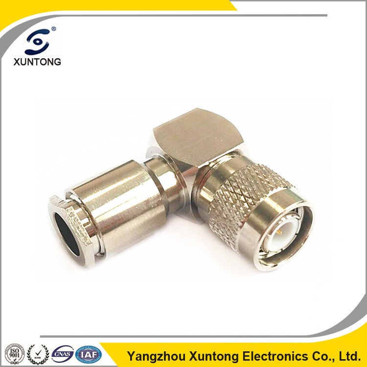 TNC Male Right Angle Crimp Connector for LMR400