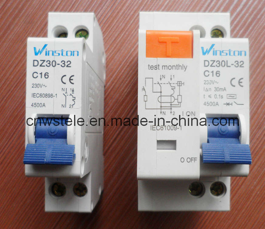 Residual Current Circuit Breaker (DPNLE, DPN, DZ30LE-32)