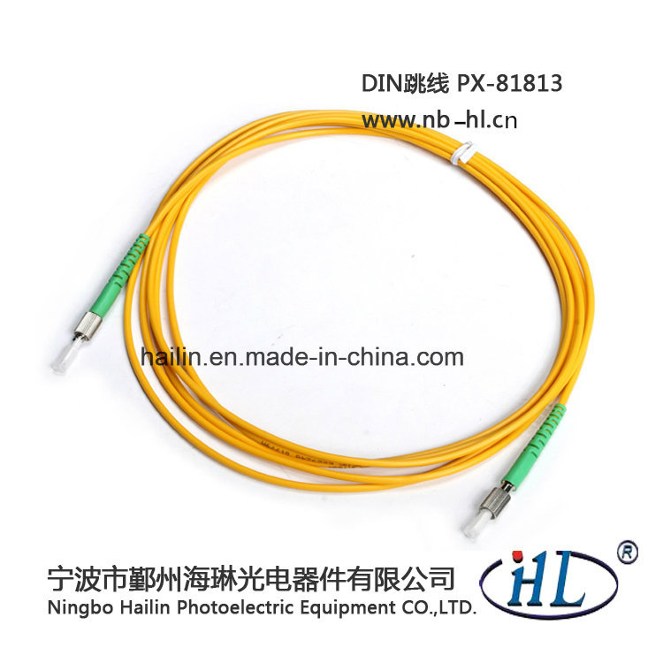 Simplex DIN-DIN APC Fiber Optic Patch Cord Cable for Networks