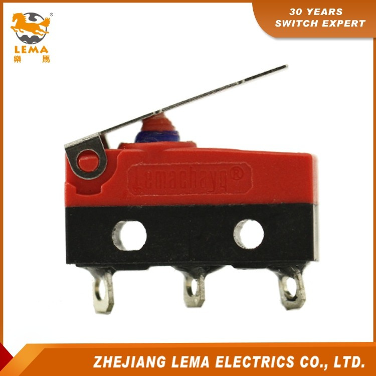 Lema Kw12f-1 Waterproof IP67 Short Lever Micro Switch