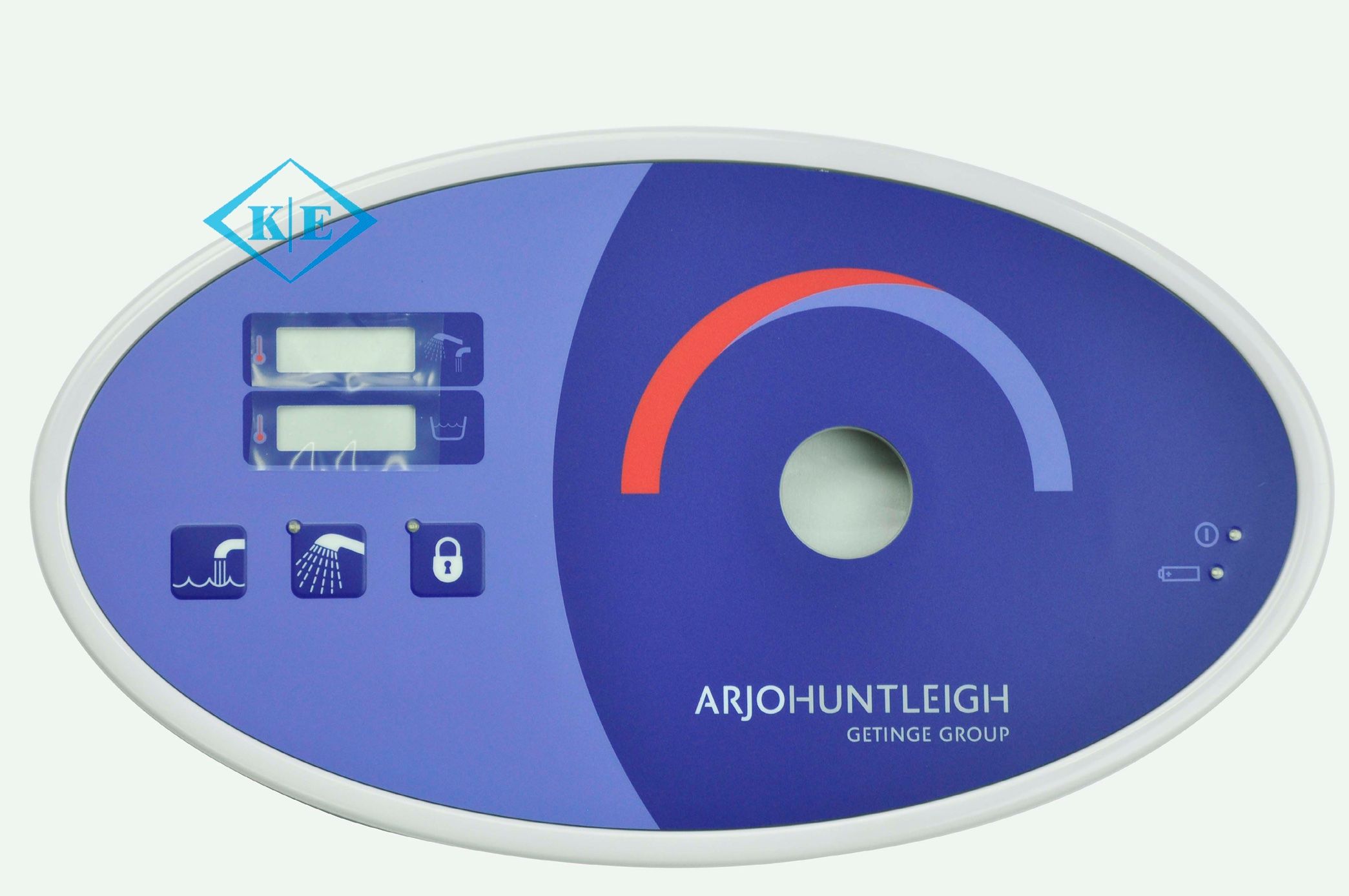 Embossing LED Membrane Keypad with Plastic Back Panel