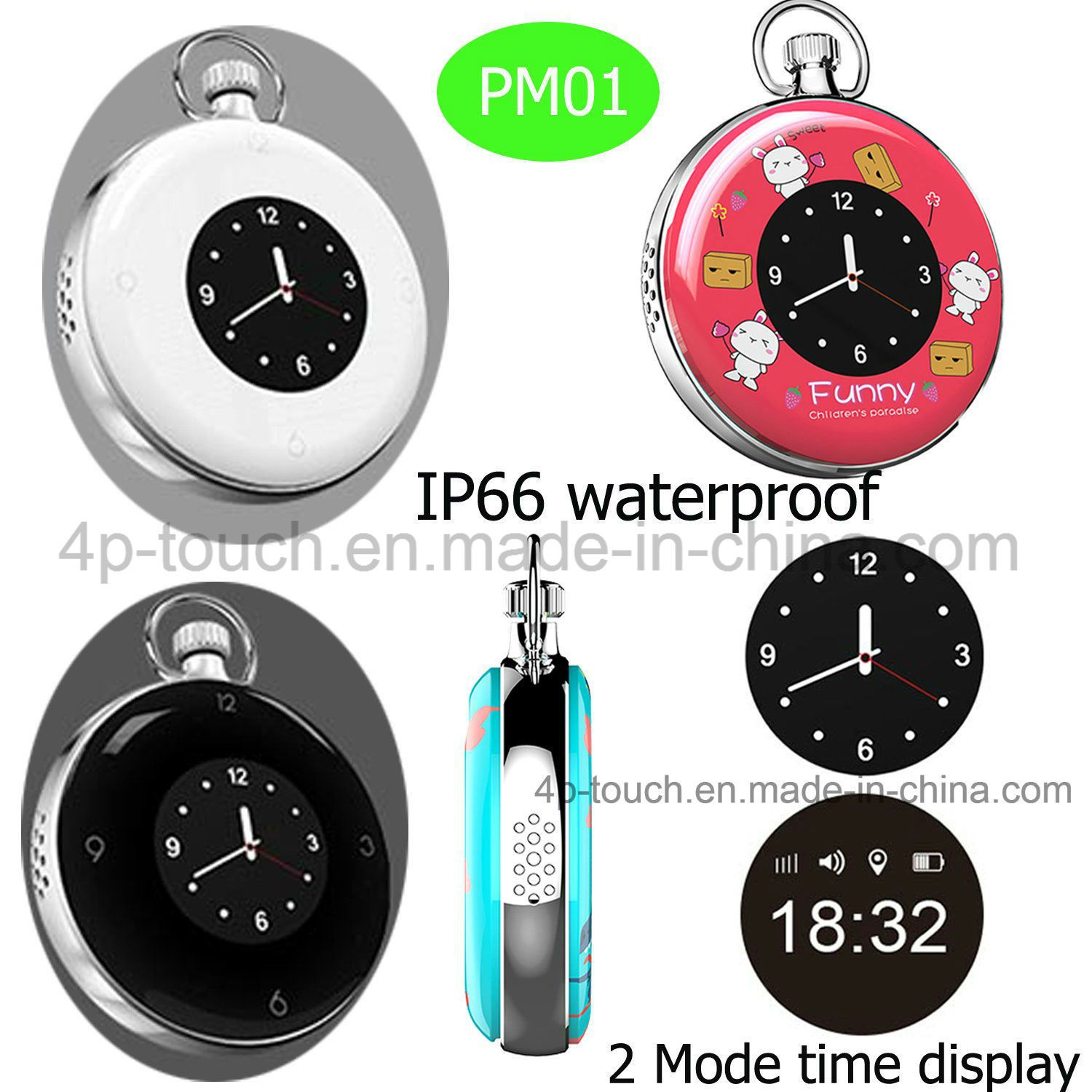 Waterproof Sos Call Personal GPS Tracker with Geo-Fence Pm03