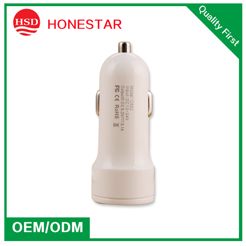China 3.1A Dual USB Car Charger