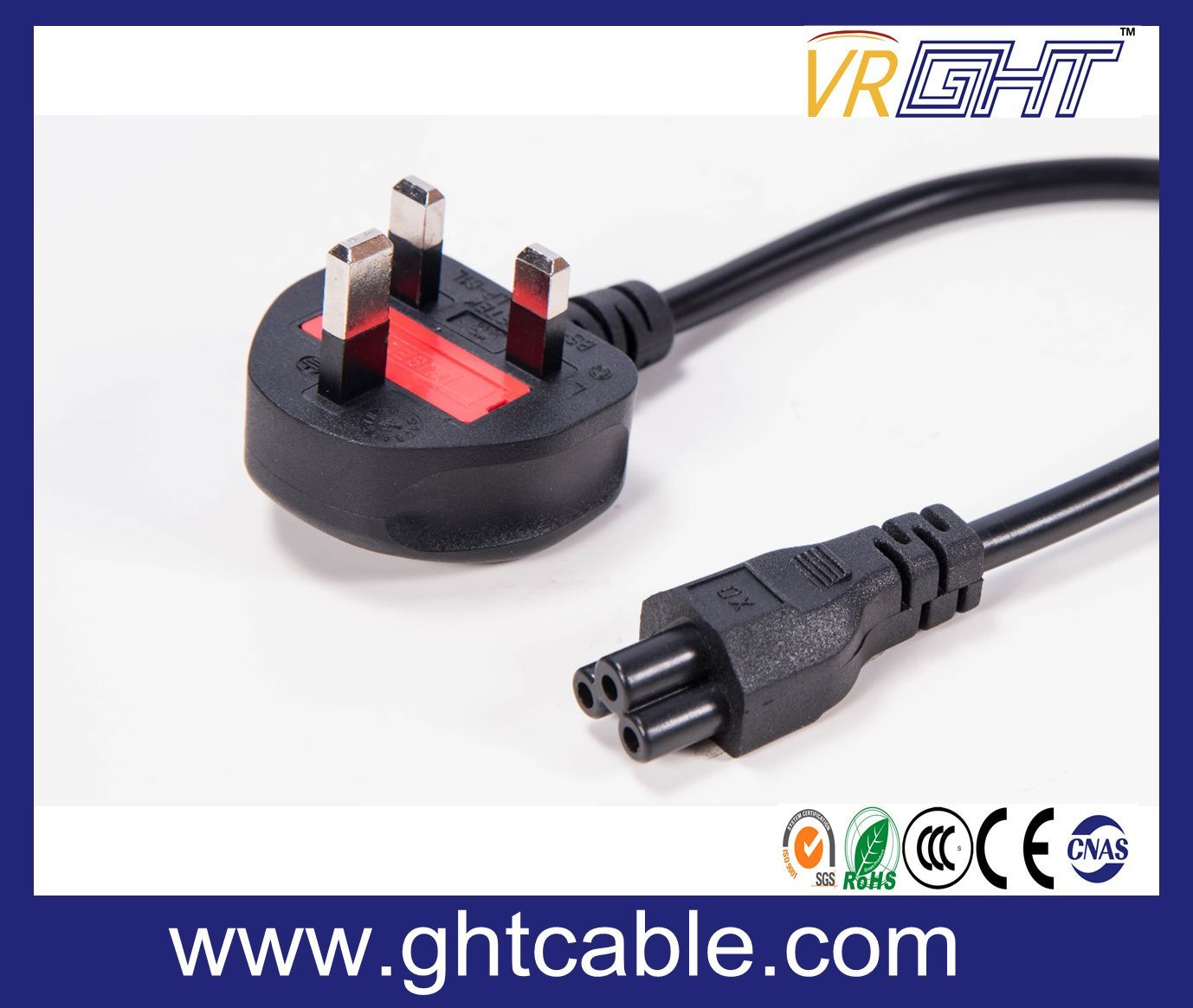 Big UK Power Cord & Power Plug for Laptop Using (BS1363)